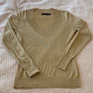 THE LIMITED V-Neck Tan Sweater